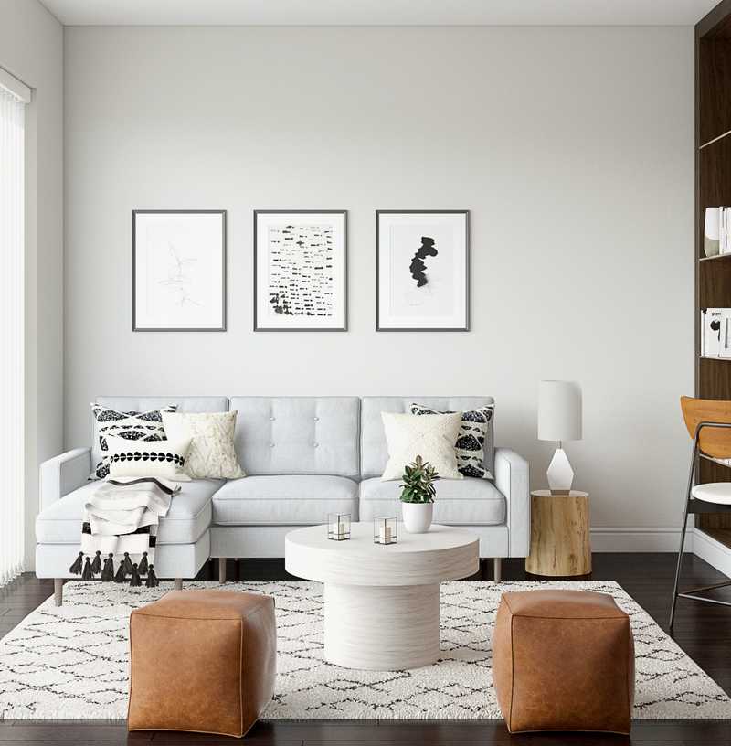 Modern, Scandinavian Living Room Design by Havenly Interior Designer Hayley