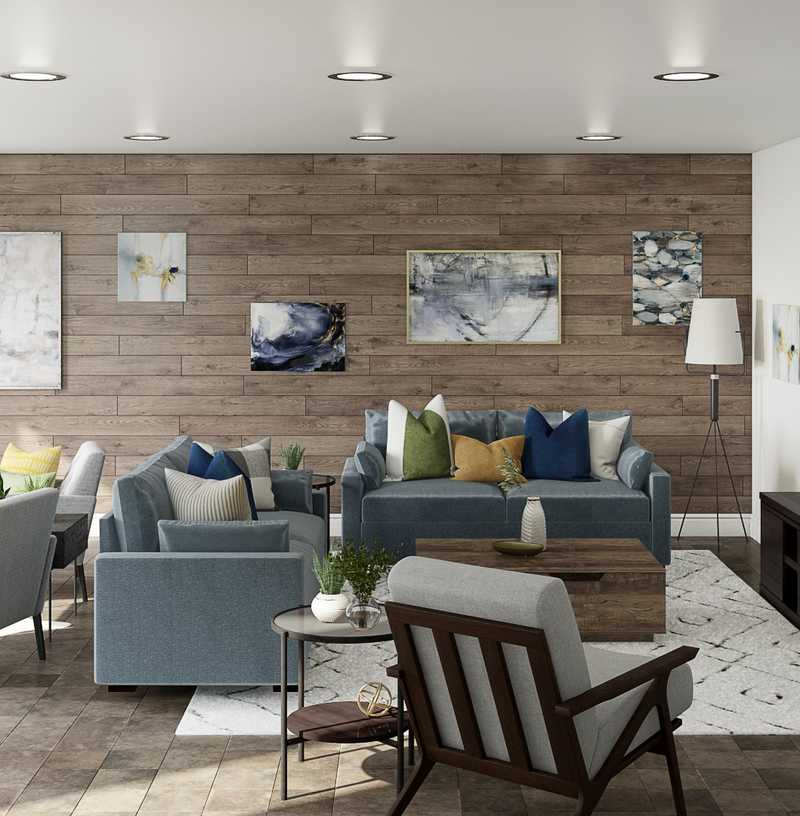 Rustic Living Room Design by Havenly Interior Designer Crystal