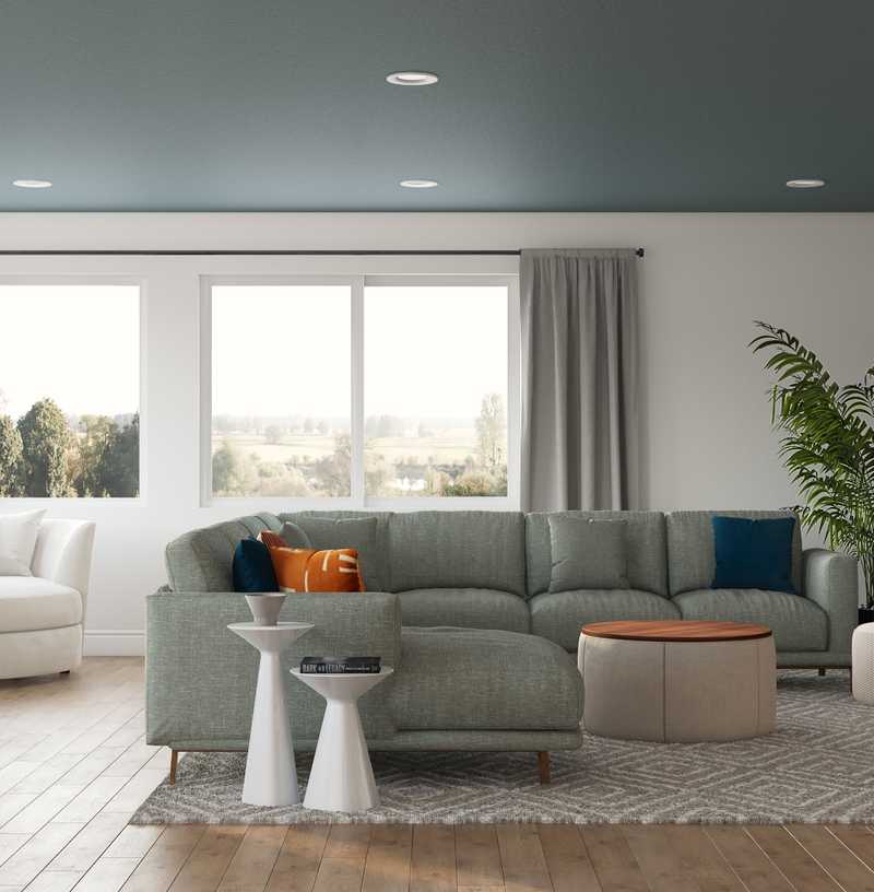 Modern, Eclectic, Bohemian, Midcentury Modern Living Room Design by Havenly Interior Designer Jessica