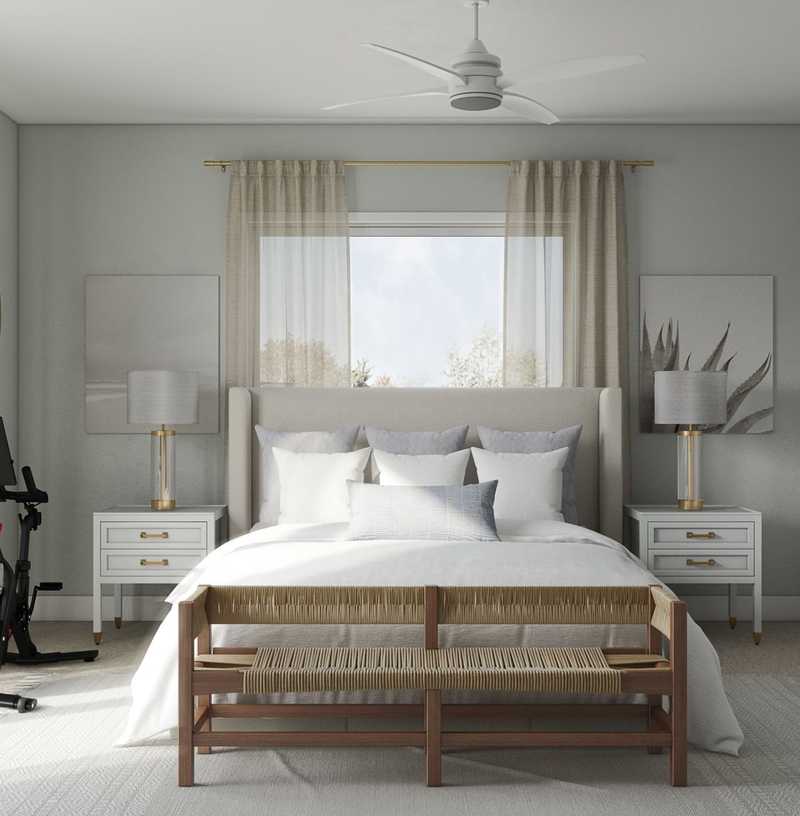 Classic, Bohemian, Coastal, Transitional Bedroom Design by Havenly Interior Designer Lisa