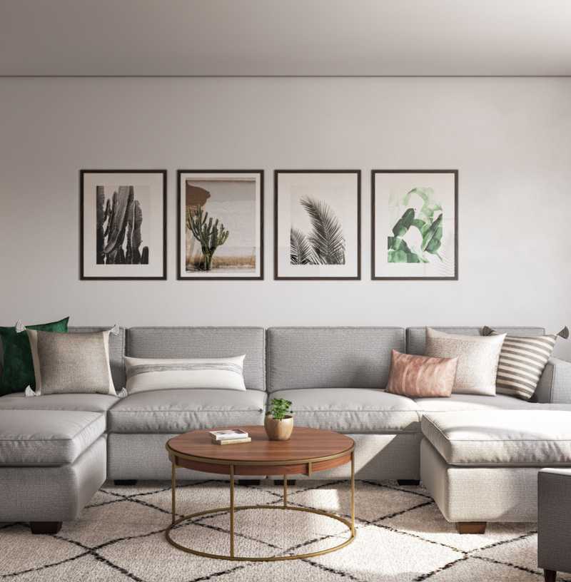 Midcentury Modern, Scandinavian Living Room Design by Havenly Interior Designer Seireen