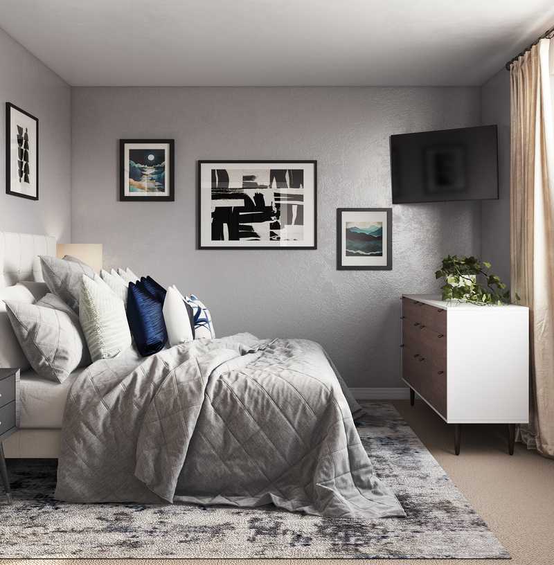 Modern, Midcentury Modern Bedroom Design by Havenly Interior Designer Crystal