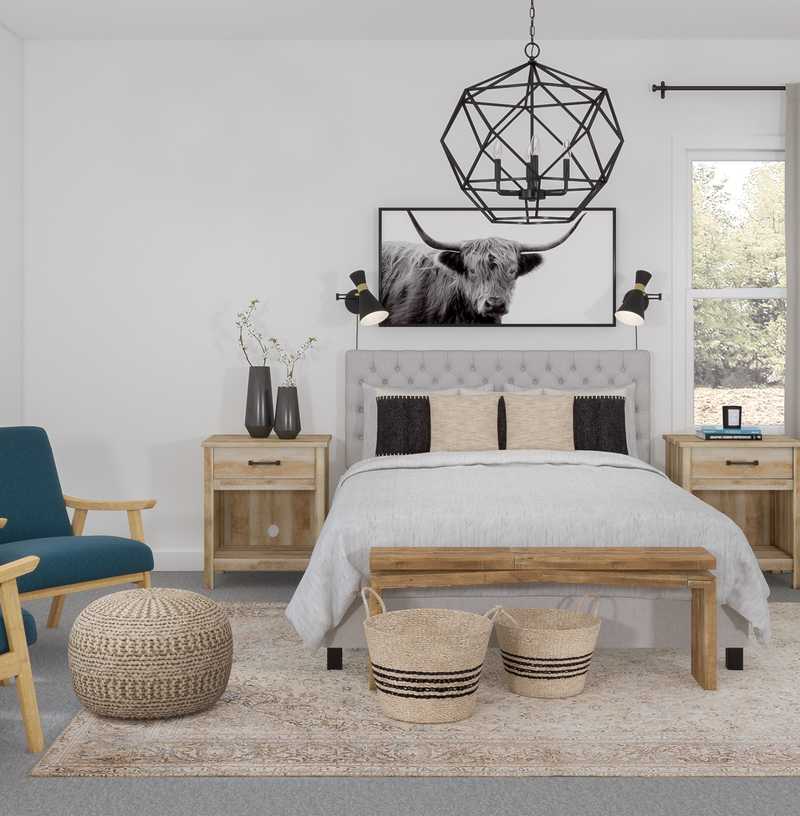 Eclectic, Midcentury Modern, Scandinavian Bedroom Design by Havenly Interior Designer Kyla