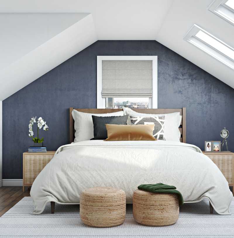 Modern, Eclectic, Midcentury Modern, Minimal, Scandinavian Bedroom Design by Havenly Interior Designer Brit
