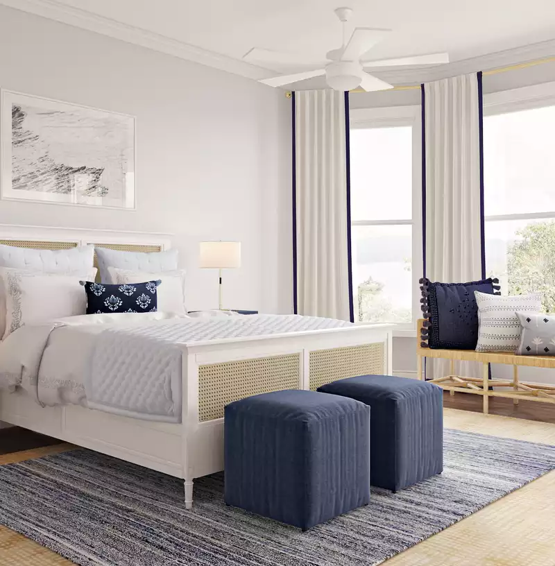 Coastal Bedroom Design by Havenly Interior Designer Kelsey