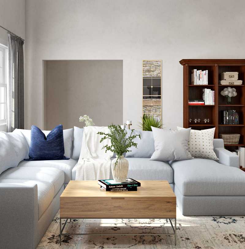 Contemporary, Traditional Living Room Design by Havenly Interior Designer Alex