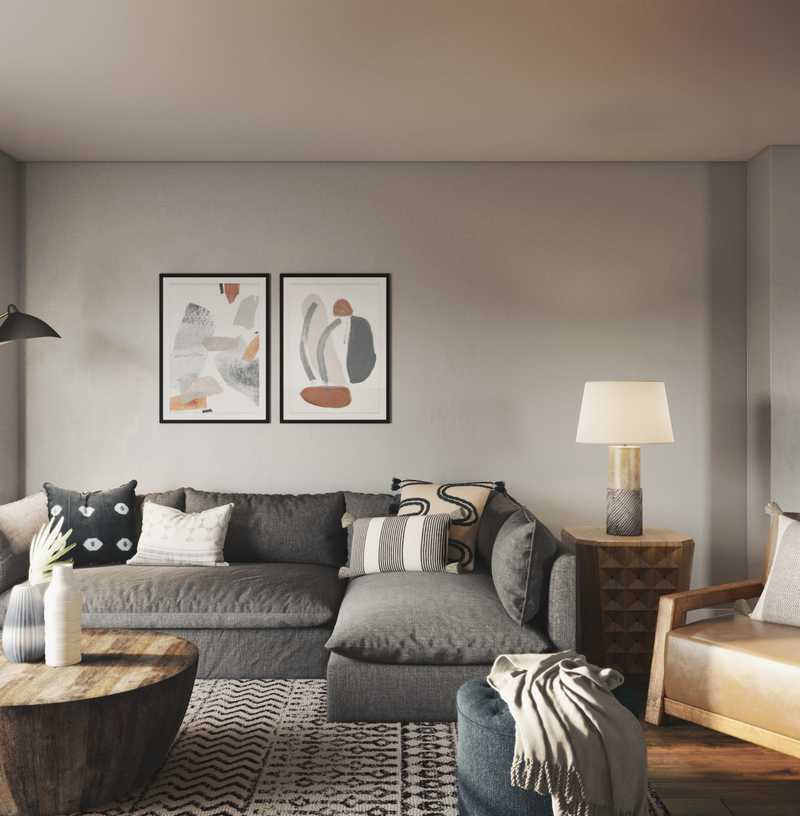 Contemporary, Scandinavian Living Room Design by Havenly Interior Designer Randi