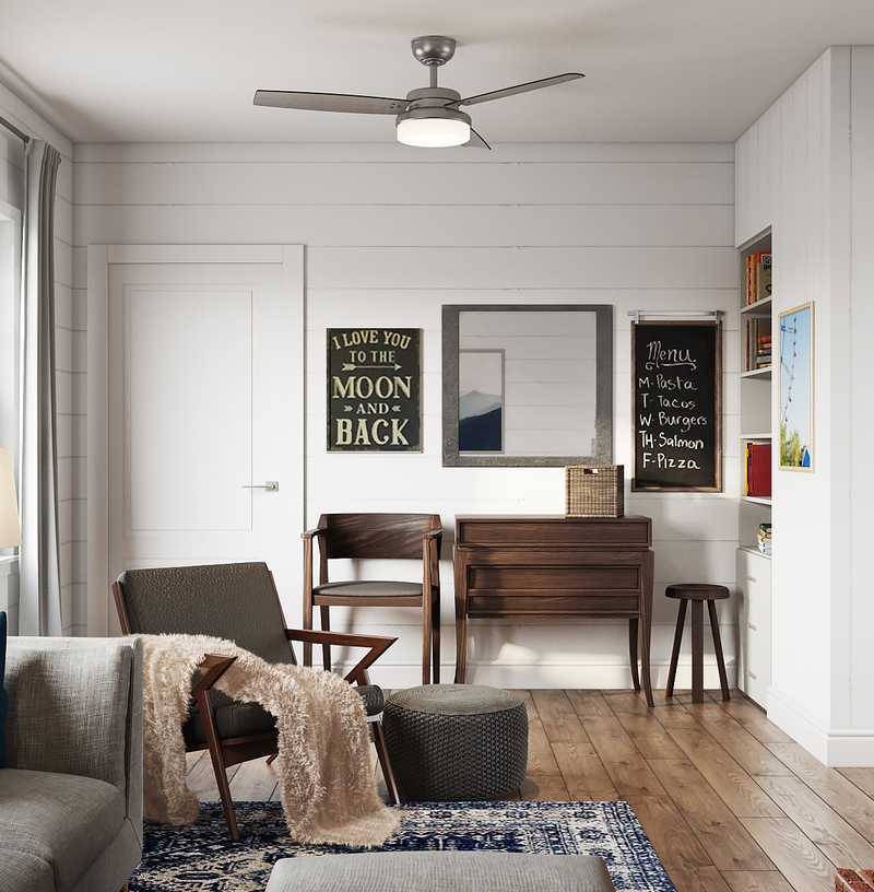 Bohemian, Rustic, Scandinavian Living Room Design by Havenly Interior Designer Amanda