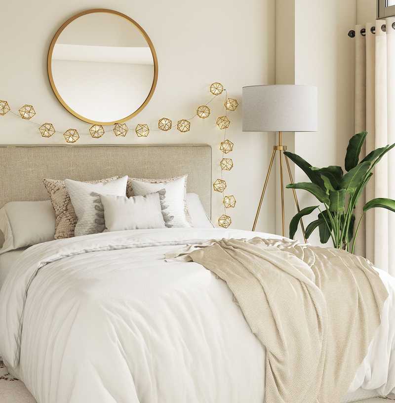Bohemian, Scandinavian Bedroom Design by Havenly Interior Designer Candace