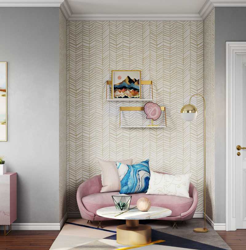 Glam Office Design by Havenly Interior Designer Izzy