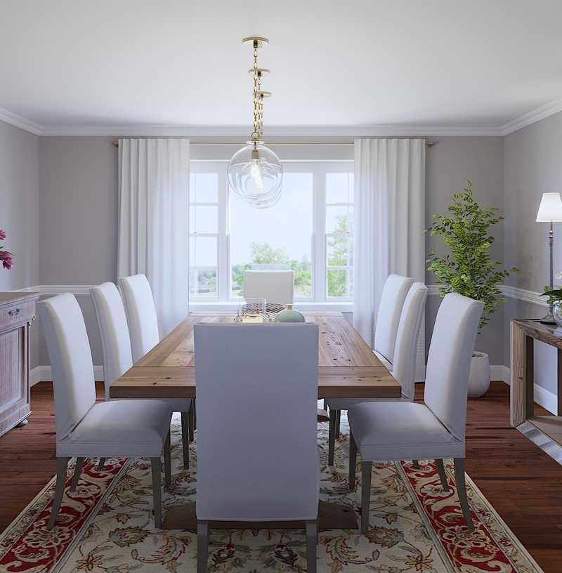 Classic, Farmhouse, Transitional Dining Room Design by Havenly Interior Designer Francesca