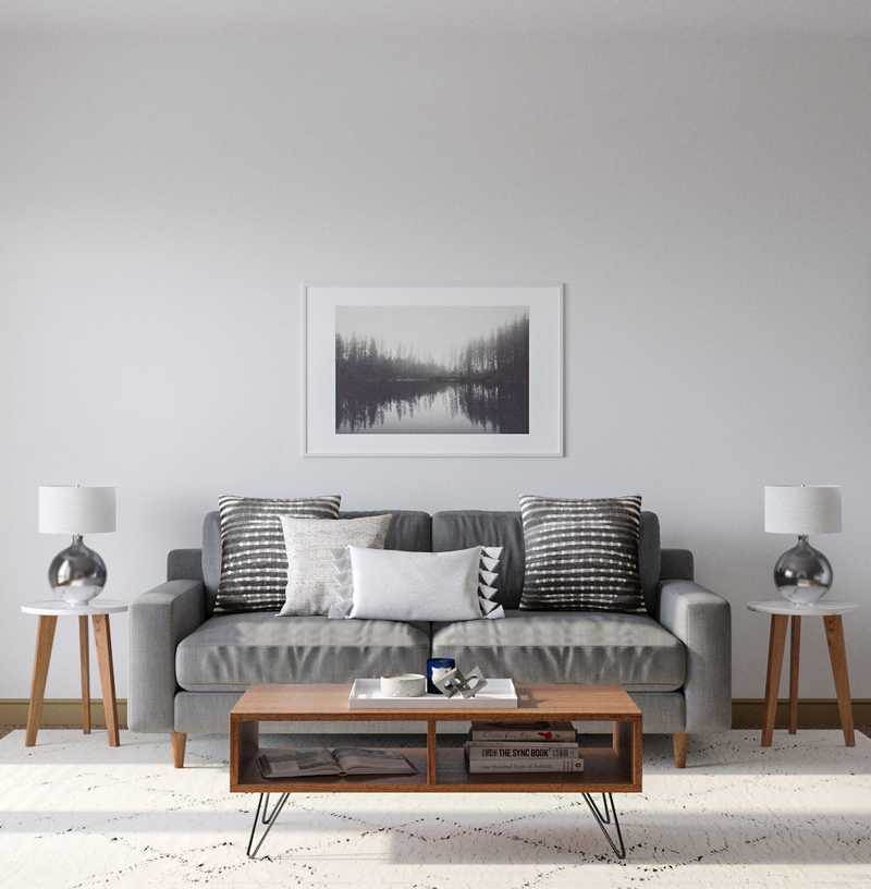 Modern, Industrial, Rustic, Midcentury Modern Living Room Design by Havenly Interior Designer Taylor