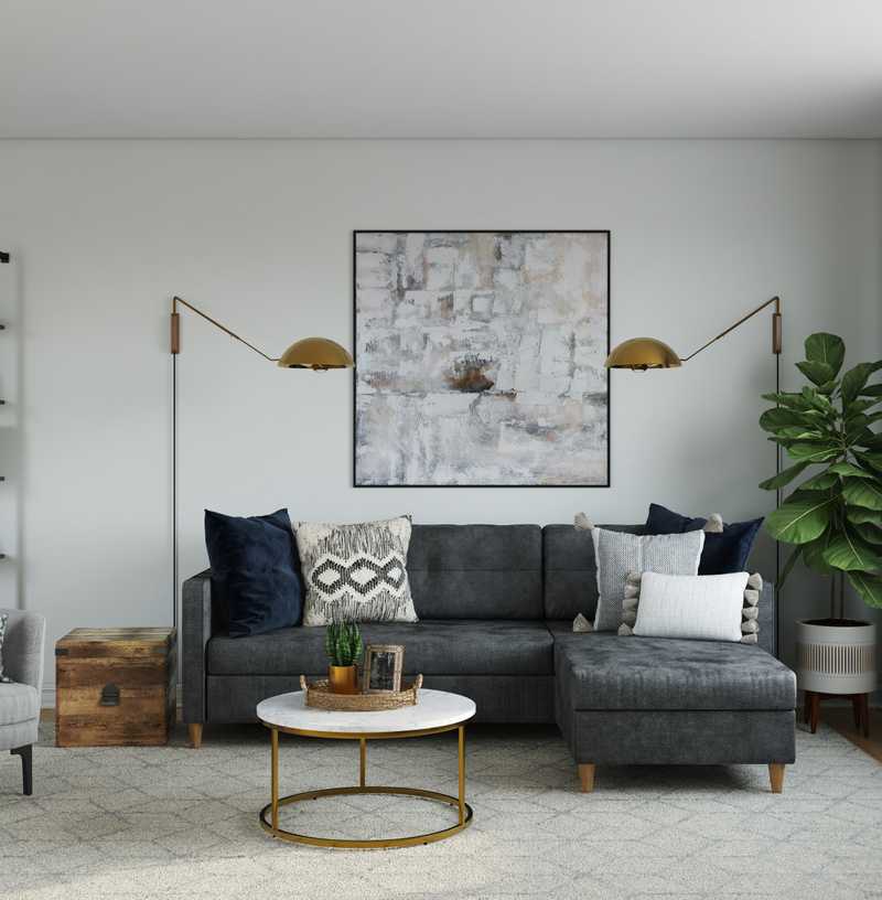 Transitional Living Room Design by Havenly Interior Designer Natalie