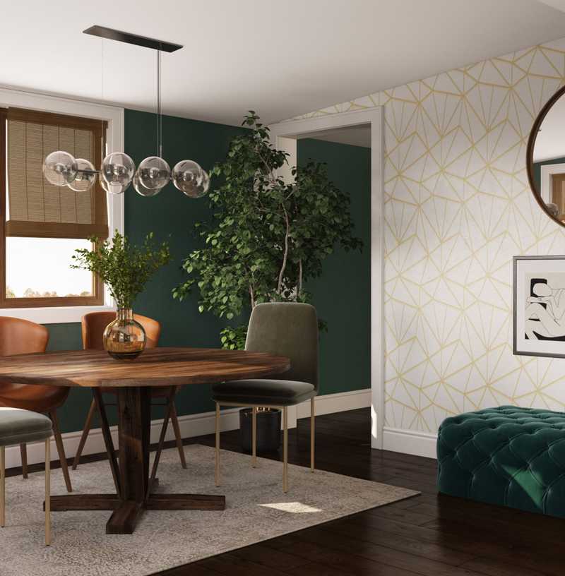 Modern, Eclectic Dining Room Design by Havenly Interior Designer Emily