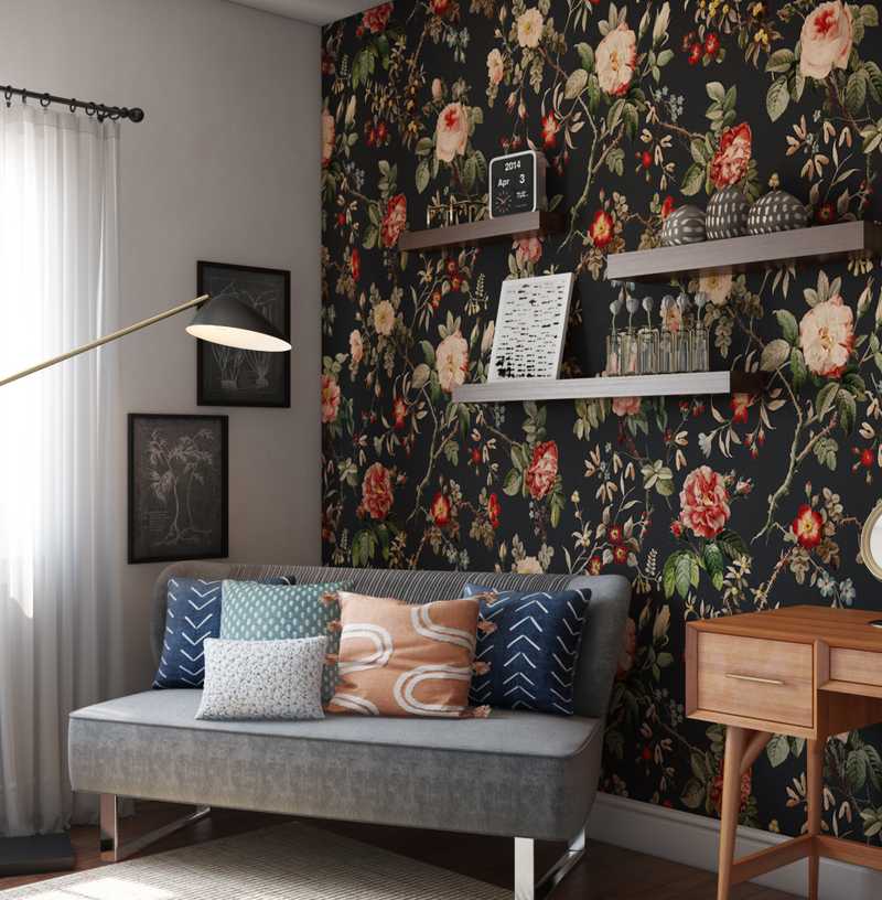 Glam, Global Office Design by Havenly Interior Designer Sabra