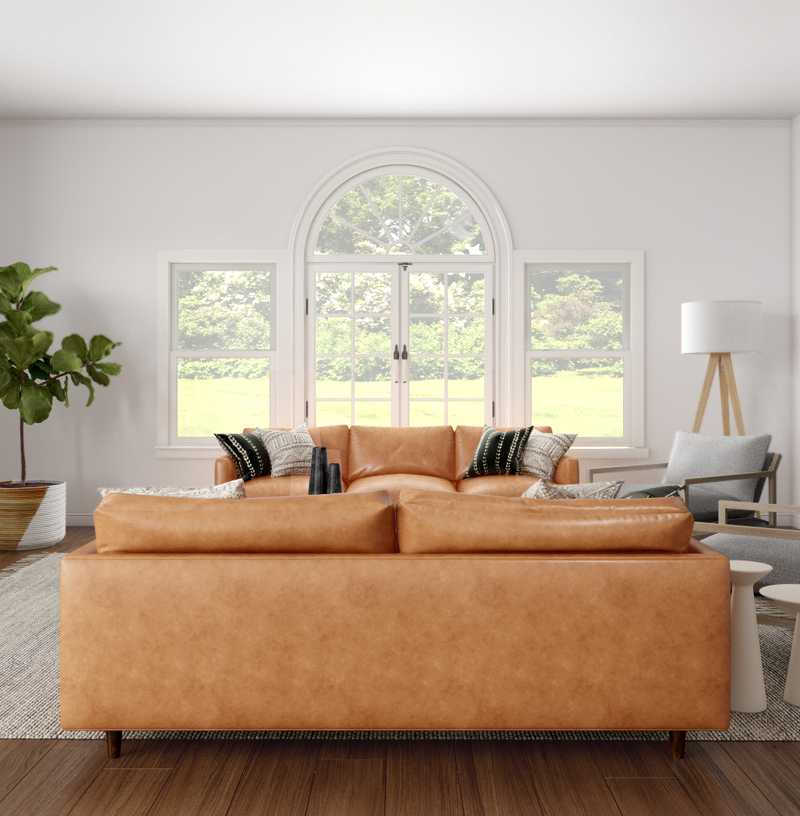 Midcentury Modern Living Room Design by Havenly Interior Designer Kyla