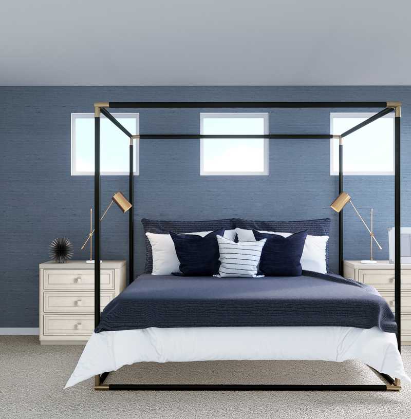 Contemporary, Glam Bedroom Design by Havenly Interior Designer Ariel