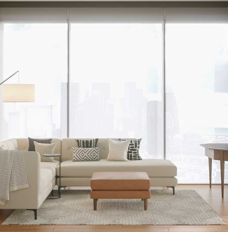 Contemporary, Modern, Bohemian, Scandinavian Living Room Design by Havenly Interior Designer Claire
