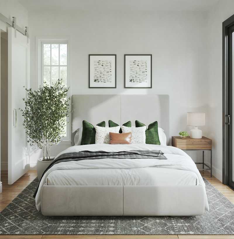 Contemporary, Rustic, Minimal Bedroom Design by Havenly Interior Designer Legacy