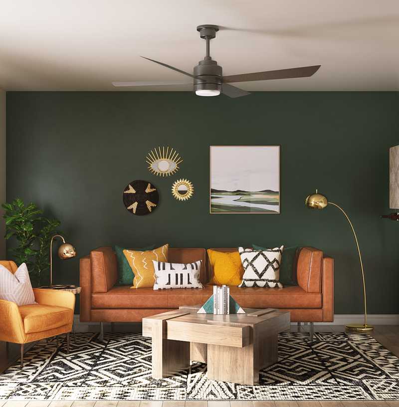 Eclectic, Bohemian Living Room Design by Havenly Interior Designer Catrina