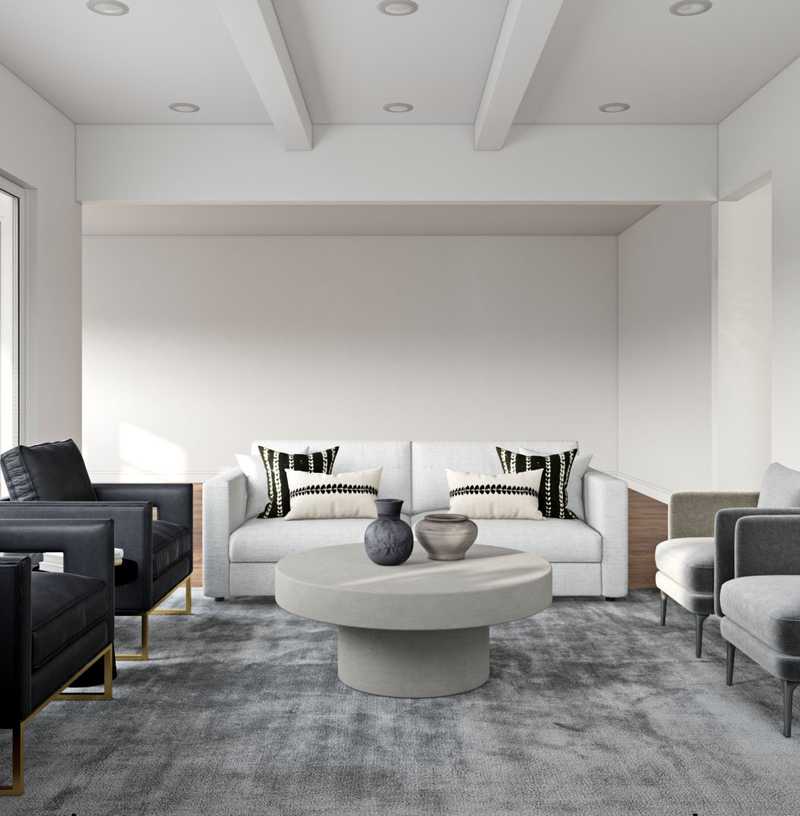 Contemporary, Modern, Glam Living Room Design by Havenly Interior Designer Megan