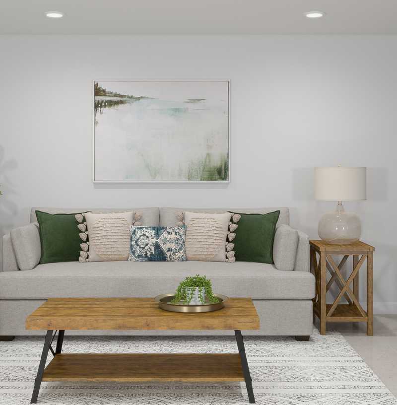 Modern, Minimal Living Room Design by Havenly Interior Designer Jillian