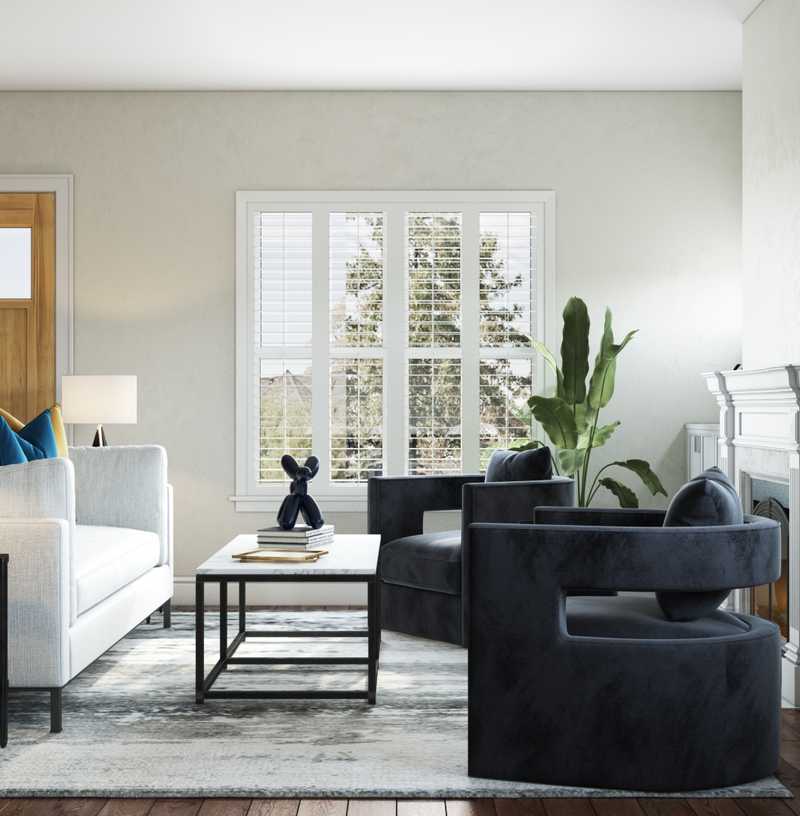 Modern, Glam, Midcentury Modern Living Room Design by Havenly Interior Designer Taylor