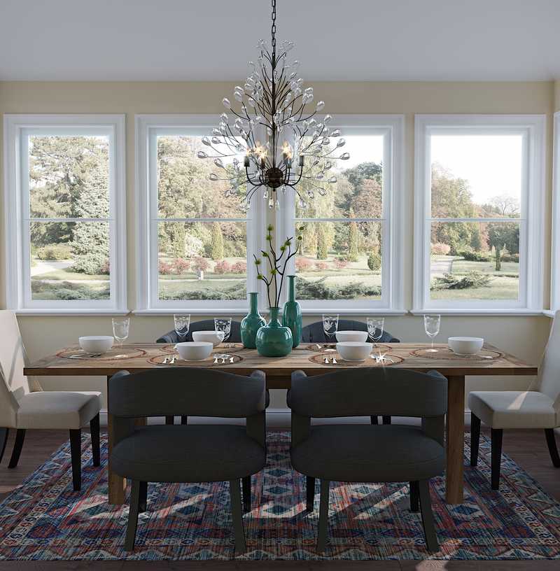 Contemporary, Modern, Glam Dining Room Design by Havenly Interior Designer Annie