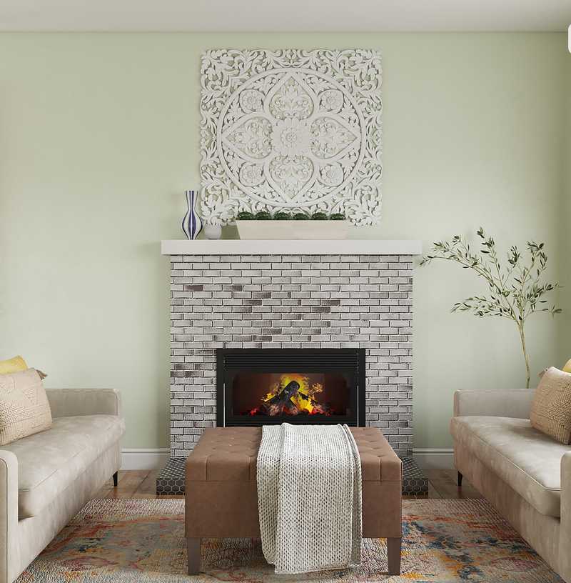 Modern, Eclectic, Bohemian Living Room Design by Havenly Interior Designer Sabra