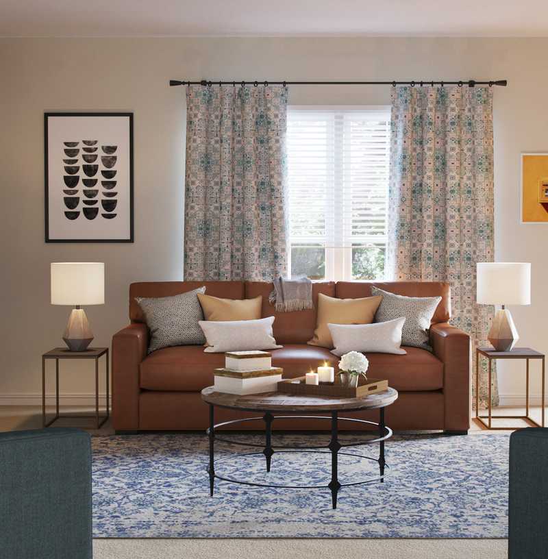 Transitional Living Room Design by Havenly Interior Designer Maria