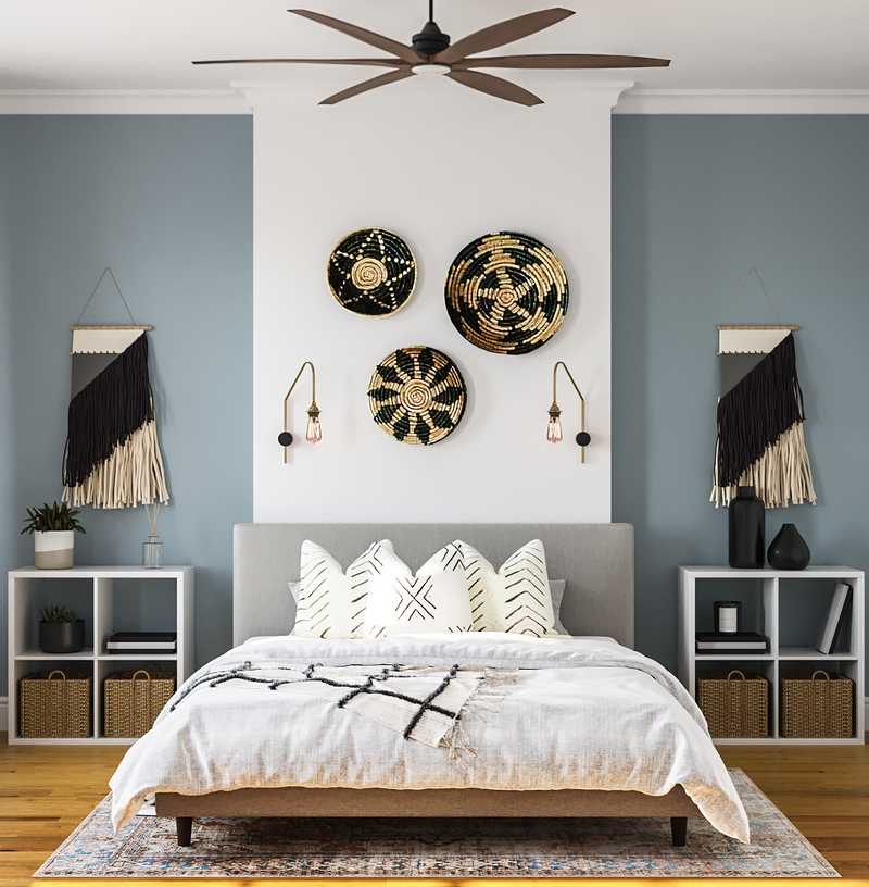 Eclectic, Bohemian, Rustic Bedroom Design by Havenly Interior Designer Brittany