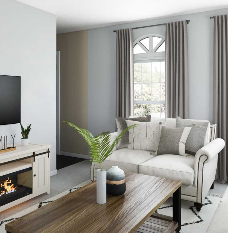 Farmhouse Living Room Design by Havenly Interior Designer Manoela