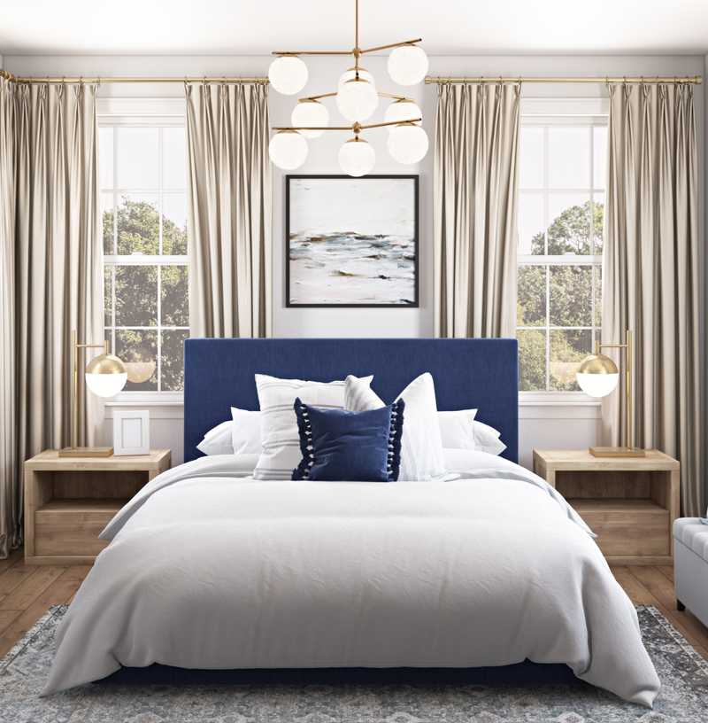 Coastal, Traditional Bedroom Design by Havenly Interior Designer Nicole