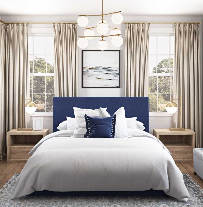 Coastal, Traditional Bedroom Design by Havenly Interior Designer Nicole