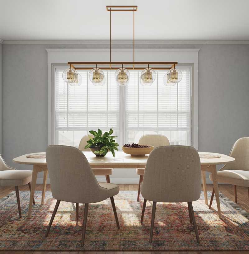 Contemporary, Classic, Midcentury Modern Dining Room Design by Havenly Interior Designer Robyn