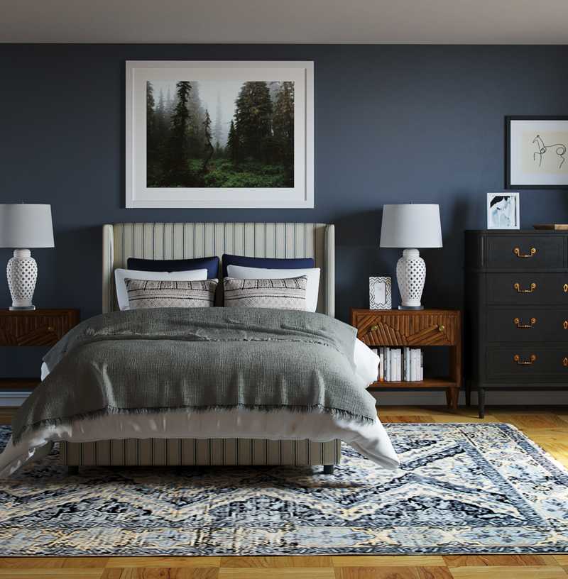 Eclectic, Traditional Bedroom Design by Havenly Interior Designer Natalie