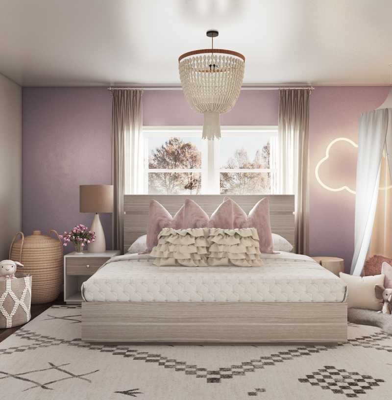 Contemporary, Preppy Bedroom Design by Havenly Interior Designer Dani