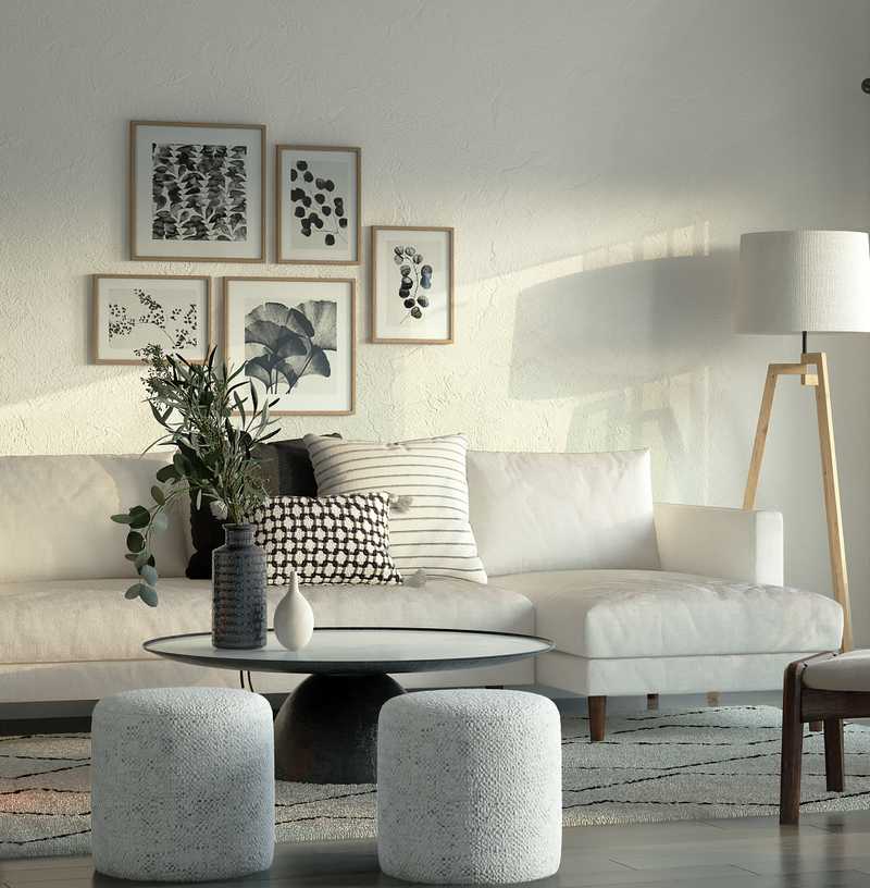 Modern, Midcentury Modern, Scandinavian Living Room Design by Havenly Interior Designer Ana