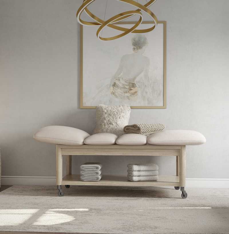 Contemporary, Glam Living Room Design by Havenly Interior Designer Denise
