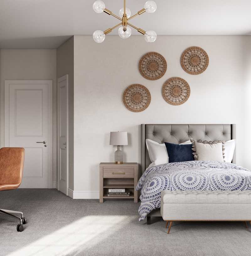 Eclectic, Bohemian Bedroom Design by Havenly Interior Designer Camille
