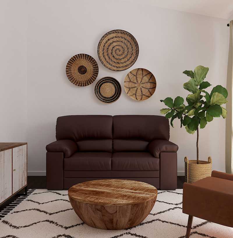 Rustic, Minimal Living Room Design by Havenly Interior Designer Sarah