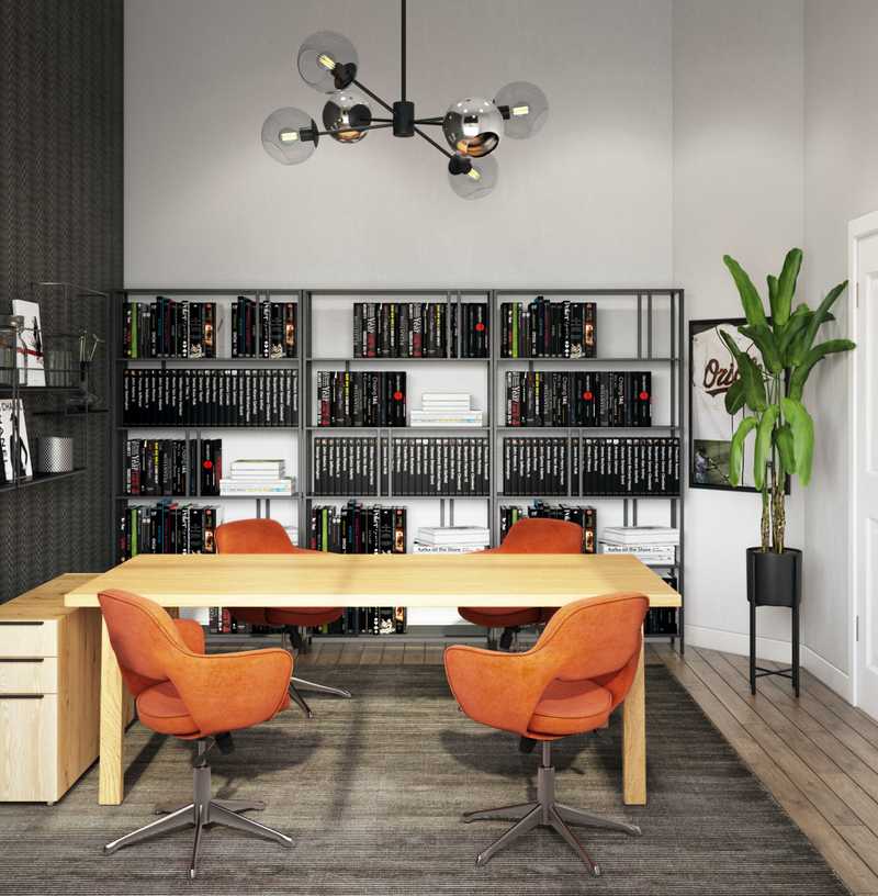 Eclectic Office Design by Havenly Interior Designer Julio
