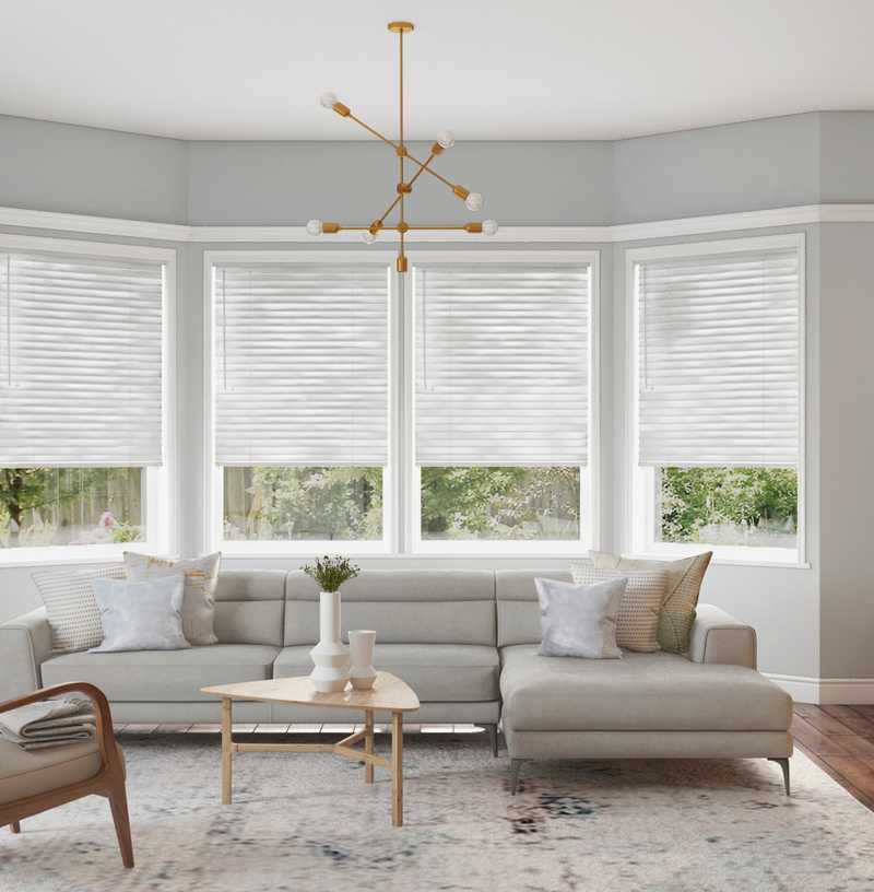 Modern, Scandinavian Living Room Design by Havenly Interior Designer Andrea