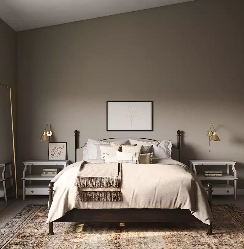 Classic, Farmhouse, Transitional Bedroom Design by Havenly Interior Designer Stacy