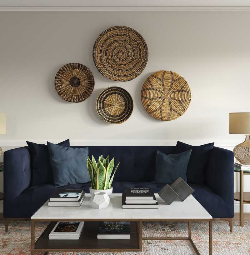 Contemporary, Transitional Living Room Design by Havenly Interior Designer Jamie