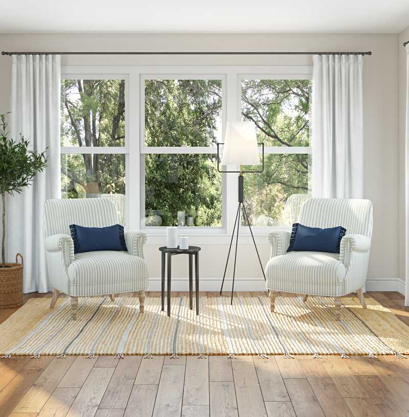 Contemporary, Coastal, Traditional Living Room Design by Havenly Interior Designer Sarah