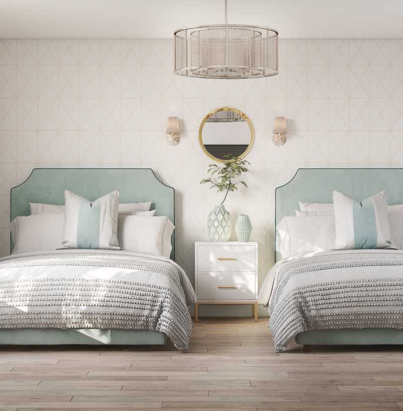 Coastal, Glam Bedroom Design by Havenly Interior Designer Ana
