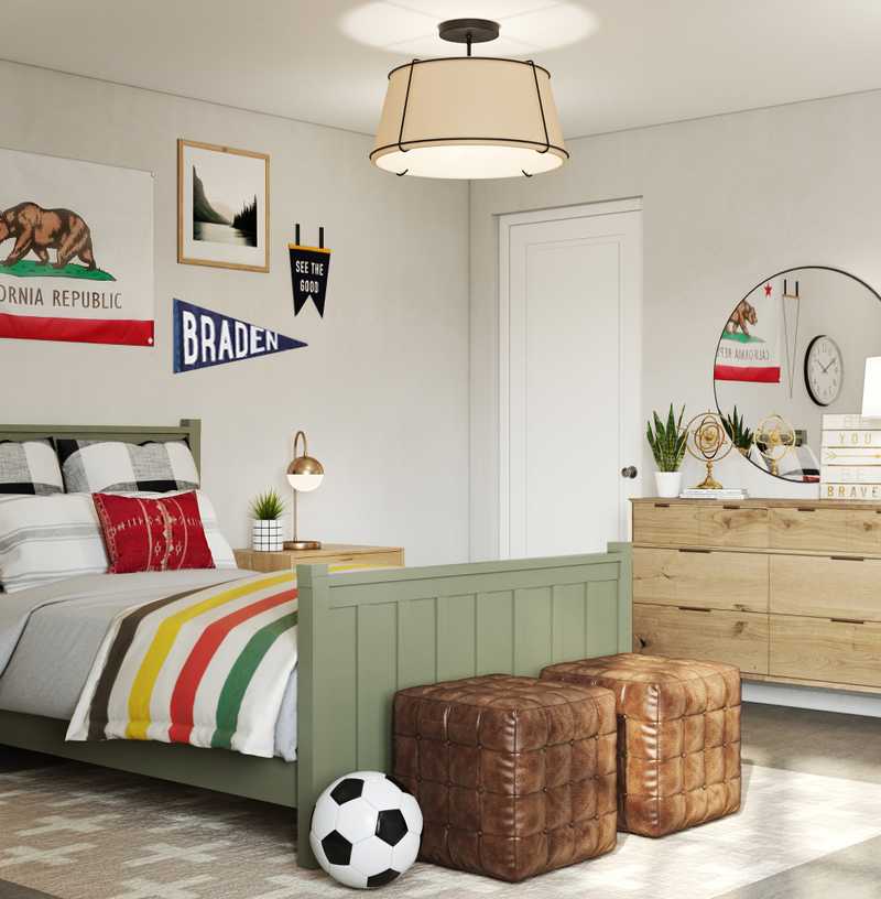 Classic, Eclectic Bedroom Design by Havenly Interior Designer Kelsey