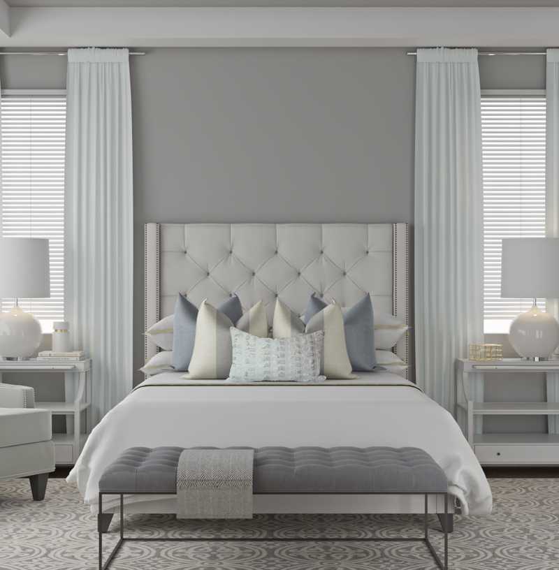 Classic, Glam, Transitional Bedroom Design by Havenly Interior Designer Vivian