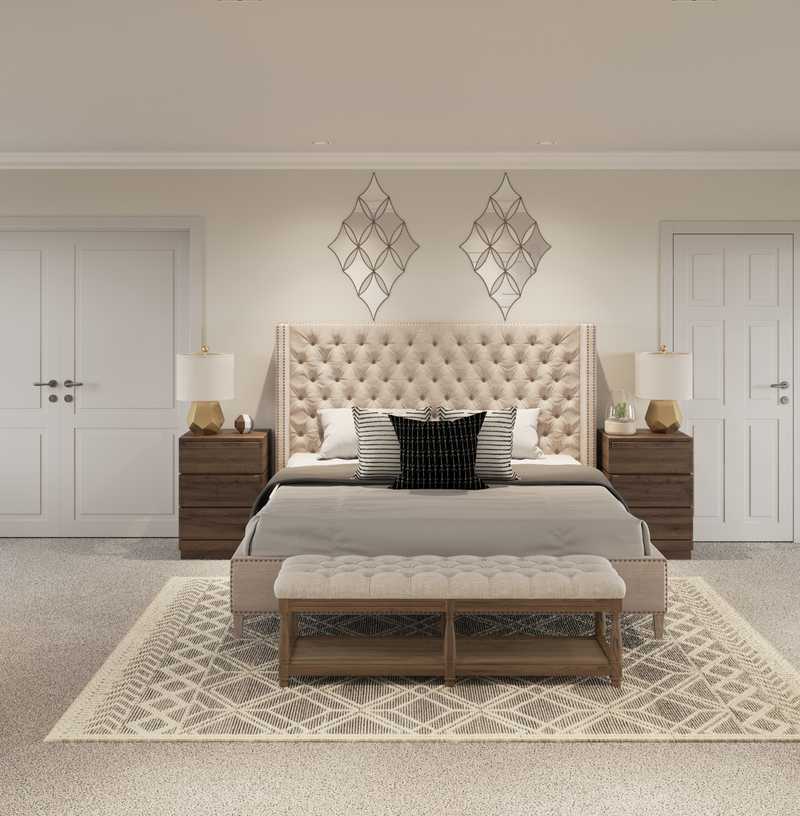Modern, Bohemian, Transitional Bedroom Design by Havenly Interior Designer Shruti
